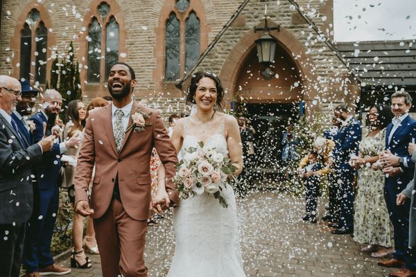 Church Wedding, Bride & Groom Confetti, Nottinghamshire Documentary Wedding Photographer