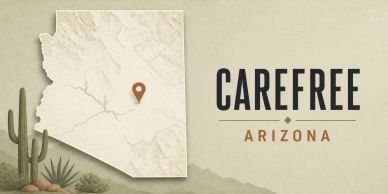 Map showing Carefree, Arizona location.