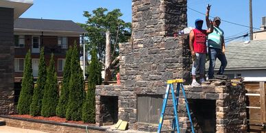 Outdoor fireplace macomb county mi, stone fireplace company macomb county Michigan, paver fireplace,