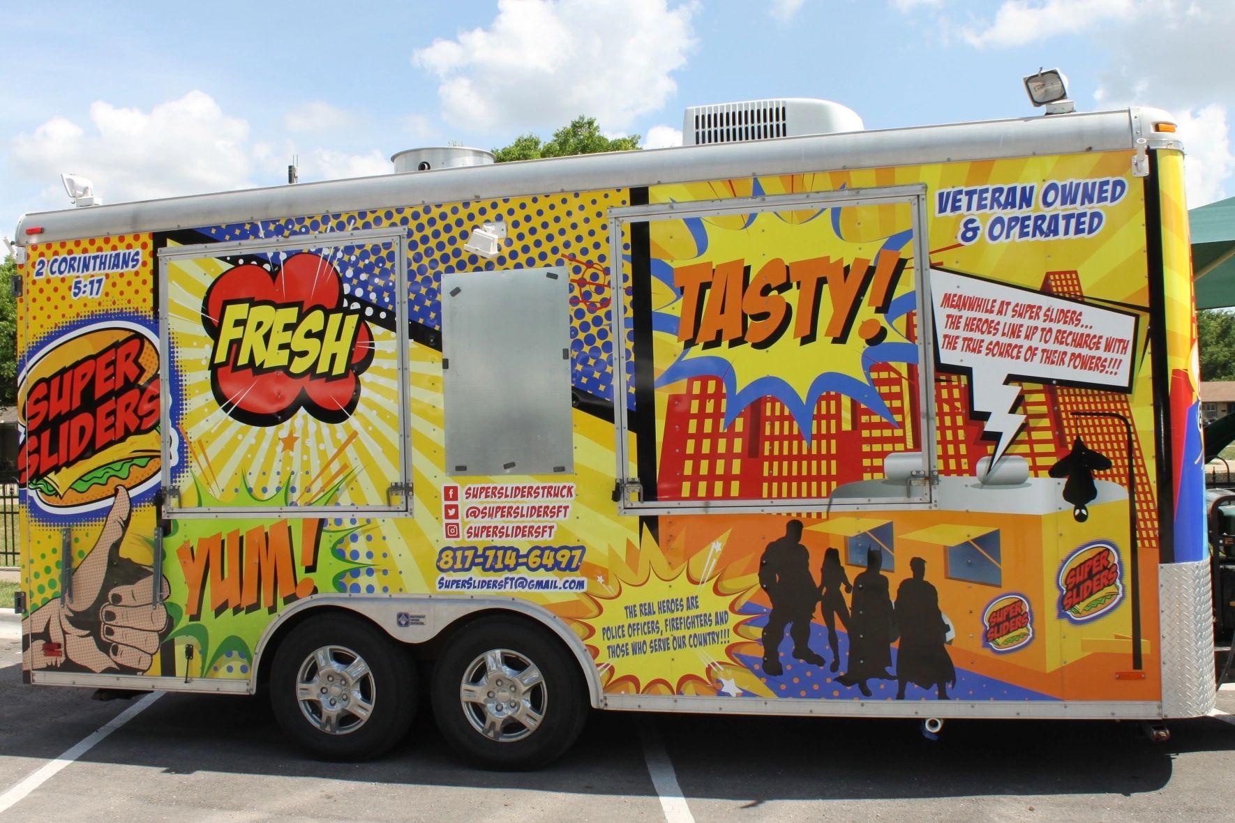 Food Truck Menu Super Sliders