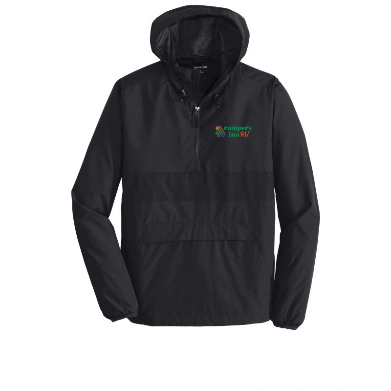 JST65 SportTek® Zipped Pocket Anorak