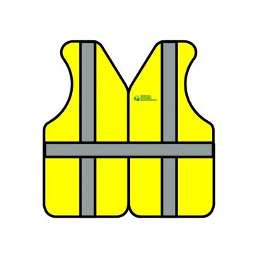 High visibility jacket with the Norfolk Grounds Maintenance logo.