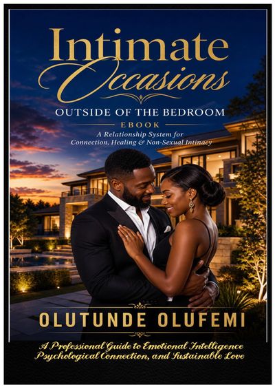 A couple lovingly embraces outside a luxurious home at sunset, symbolizing emotional intimacy.