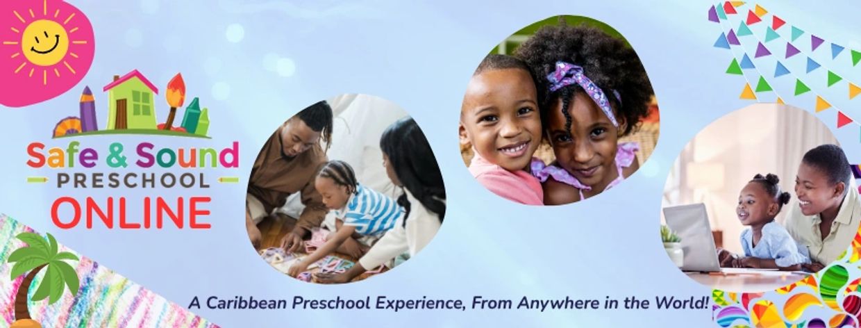 Safe and Sound Preschool website header.