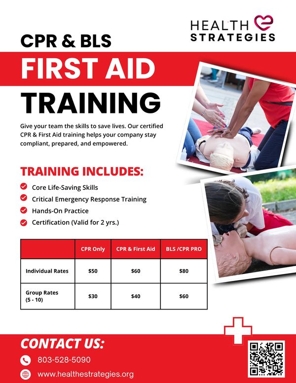 CPR &amp; BLS First Aid Training with certification and hands-on practice.