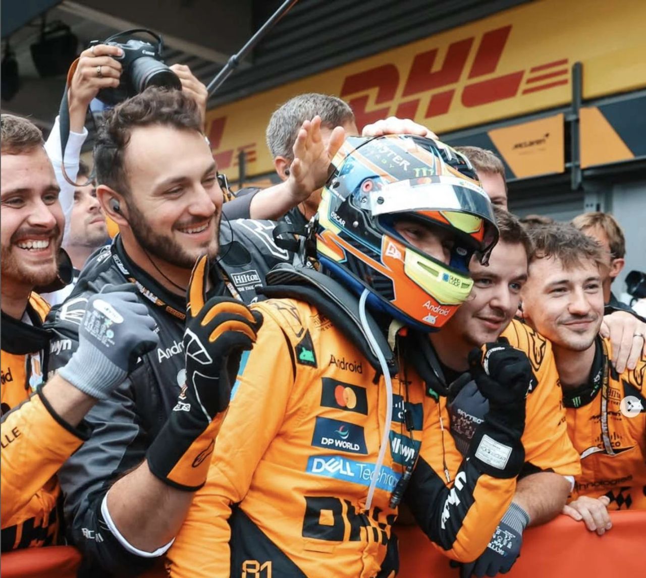 Oscar Piastri celebrates 2025 Belgian Grand Prix win with McLaren crew at Spa Oscar Piastri celebrates 2025 Belgian Grand Prix win with McLaren crew at Spa