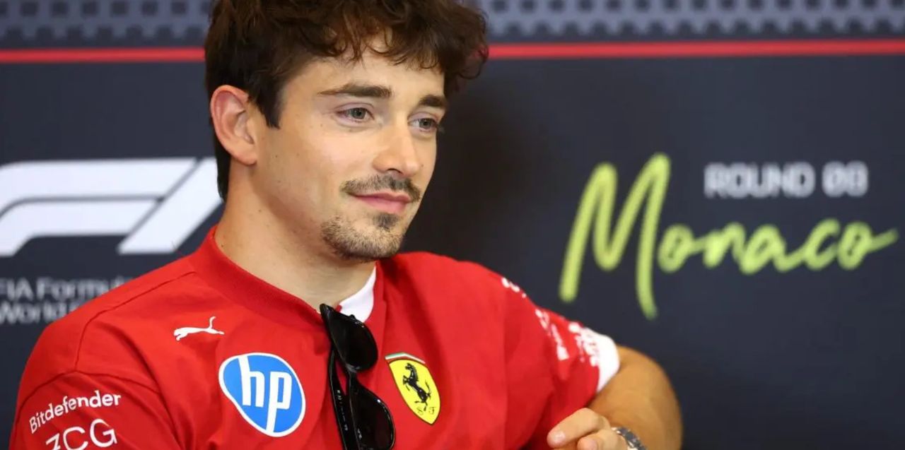 Charles Leclerc speaks at the Monaco Grand Prix press conference, addressing online abuse toward Jack Doohan’s family following a fake social media post.