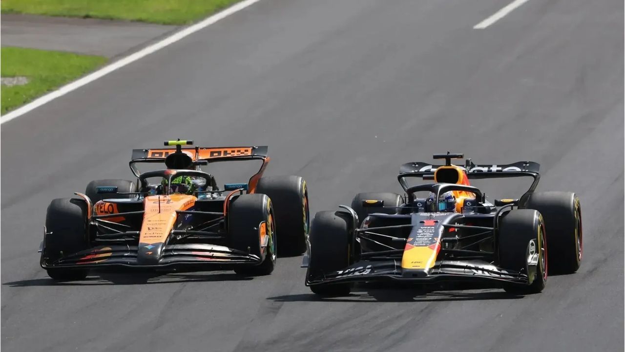 Max Verstappen battles Lando Norris during the 2025 Italian Grand Prix at Monza. 📸 Getty Images / Red Bull Content Pool