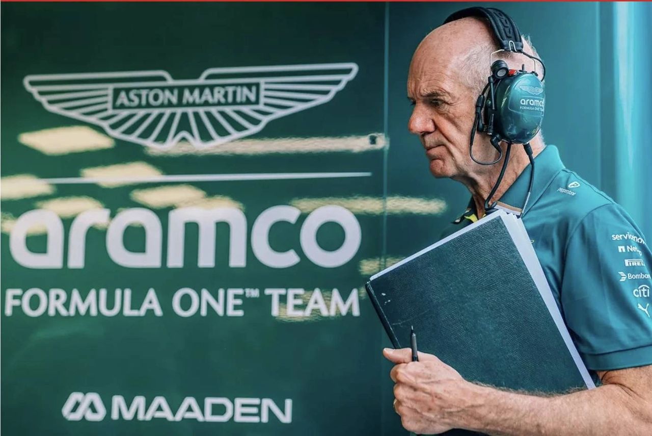 Adrian Newey at Aston Martin F1 headquarters, as the team tackles simulator issues ahead of the 2026 Formula 1 regulations.