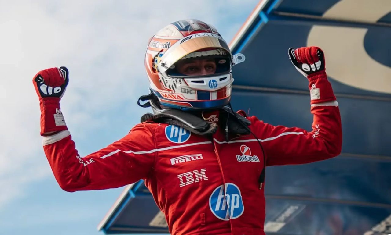 Maya Weug celebrates victory in F1 Academy Race 2 at Zandvoort 2025 with a dominant lights-to-flag drive.