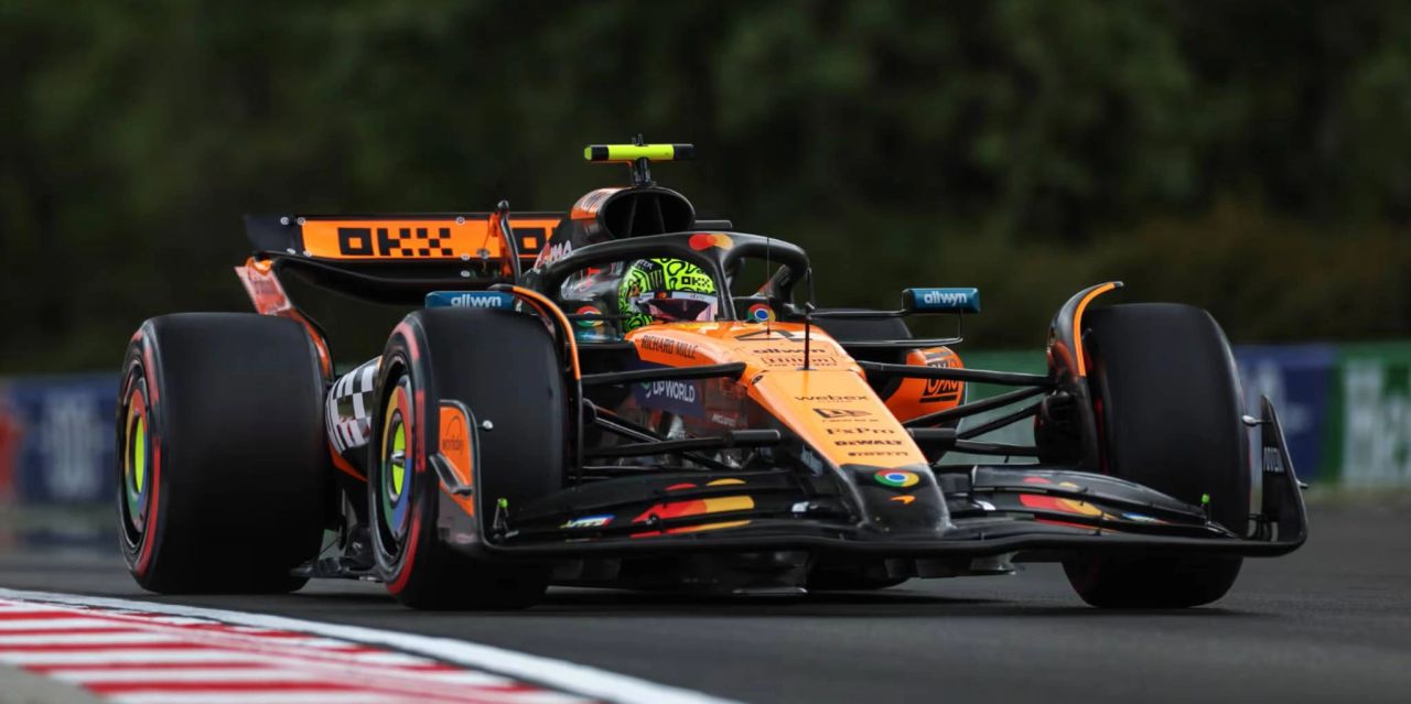 Lando Norris on his way to victory at the 2025 Hungarian Grand Prix. Photo credit: Formula 1 / F1.com Media Lando Norris on his way to victory at the 2025 Hungarian Grand Prix. Photo credit: Formula 1 / F1.com Media