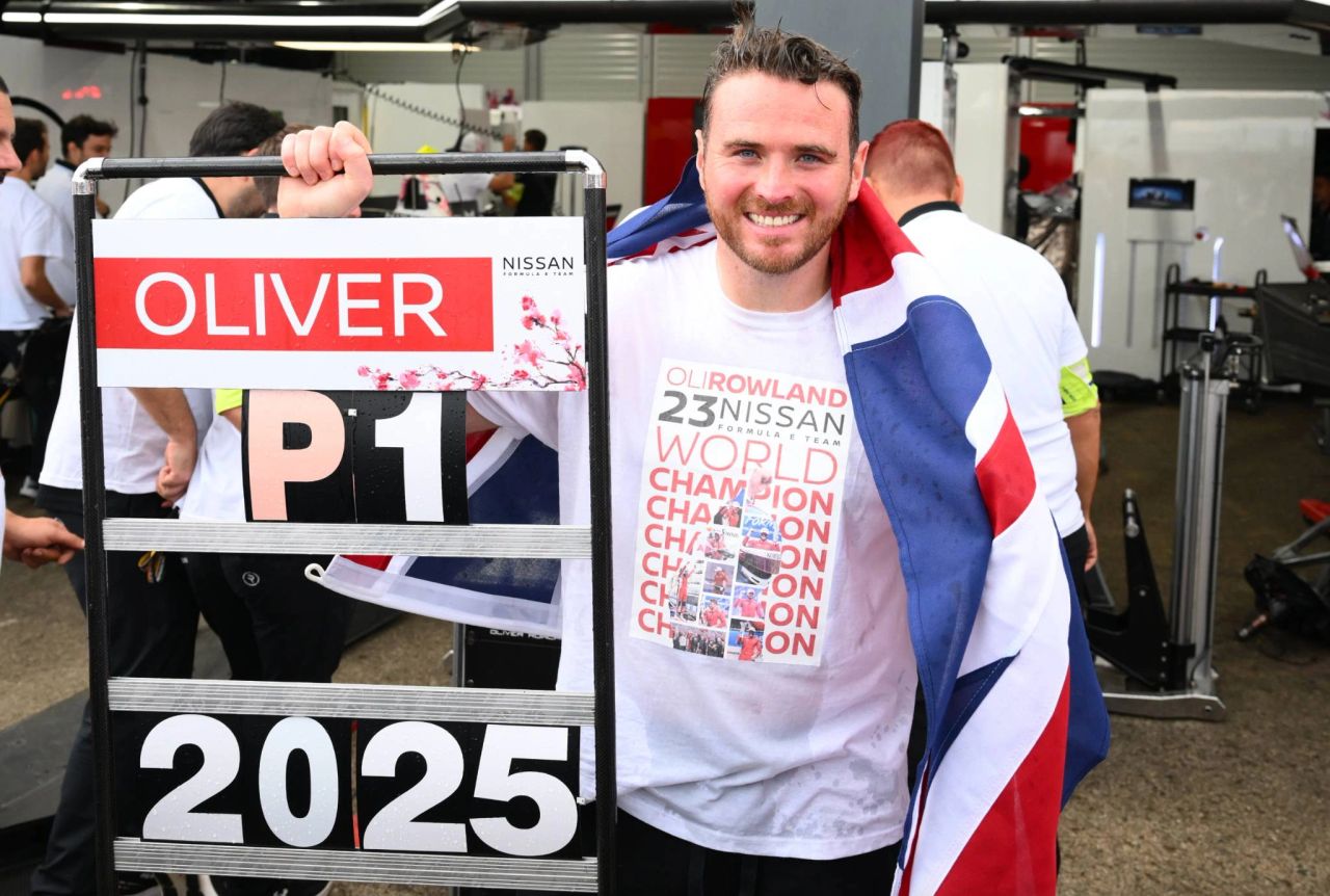 Oliver Rowland Crowned 2025 Formula E Champion in Berlin Victory Celebration Oliver Rowland Crowned 2025 Formula E Champion in Berlin Victory Celebration