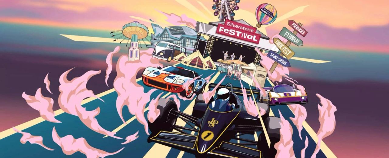 Official Silverstone Festival artwork. Credit: Silverstone. Official Silverstone Festival artwork. Credit: Silverstone.