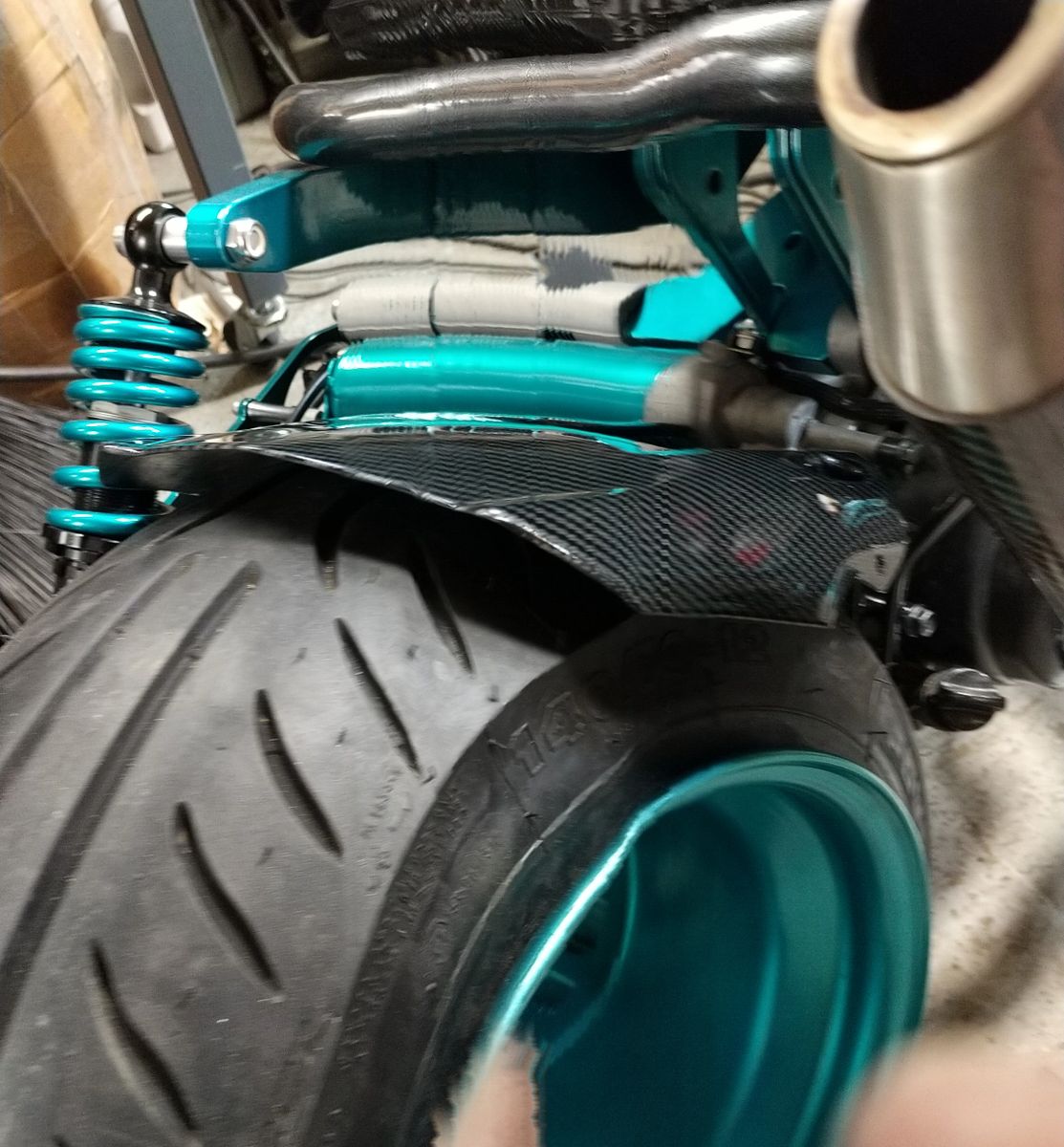 Abs carbon fiber fender