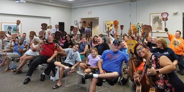 South Tampa Ukulele Jam, a Rock Themed Uke Jam by Reenee and The Rollers, aka The Mungos