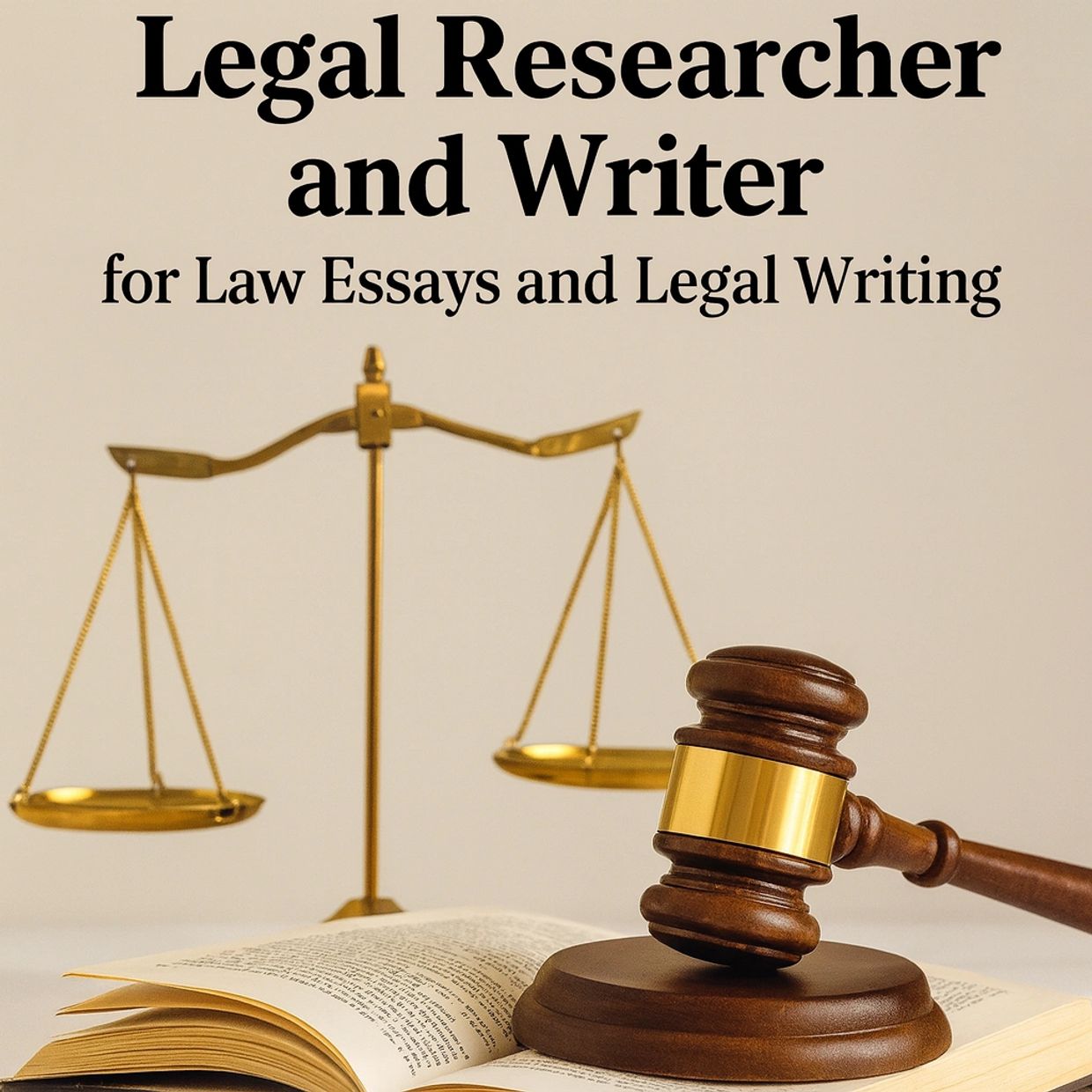 Legal researcher and writer services for law essays and legal writing.