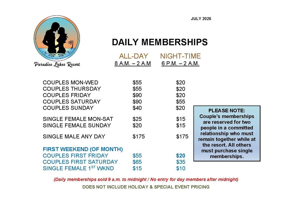 Daily Memberships
