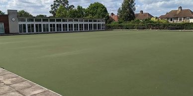 A lawn bowls green