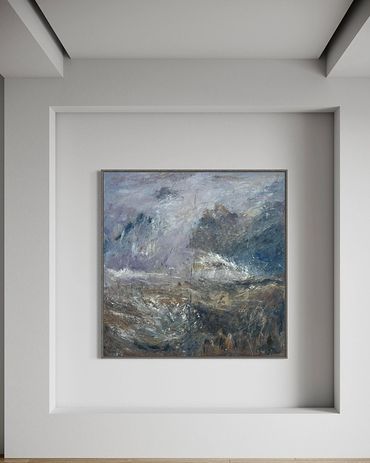 "Geography of Longing" 48" x 48"