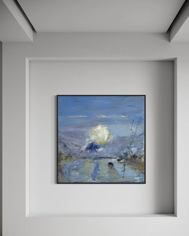 "A Study of Falling Light" 48" x 48"