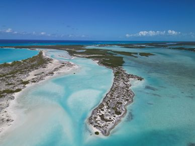 Moriah Harbour Cay from above. 