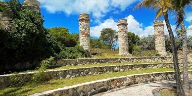 The ruins on Crab Cay, Exuma.