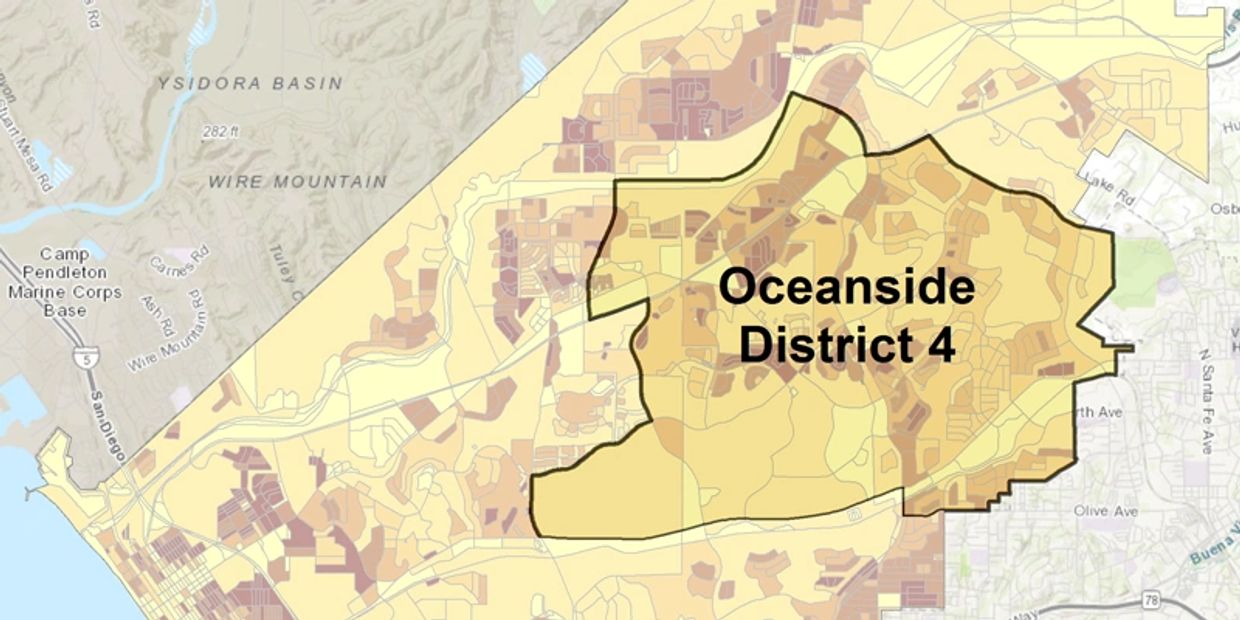 District 4 Boundaries Oceanside, CA