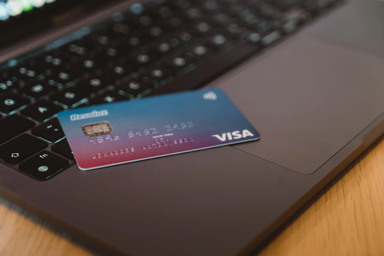 Revolut Credit Card and a laptop