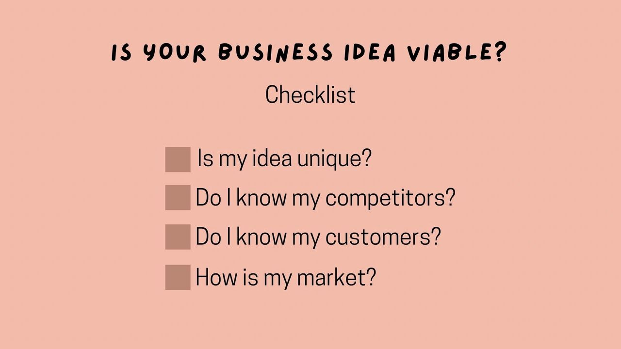 checklist to know if your business idea is viable