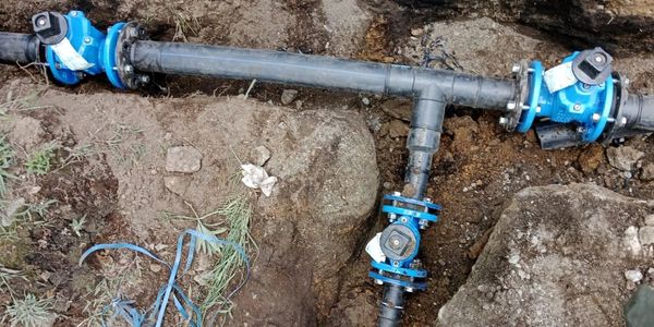 Derivacion de red principal en acueducto