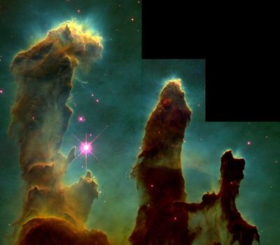 Eagle Peak Nebula pillars