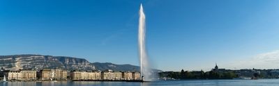 Genève , jet d'eau 
Suisse 