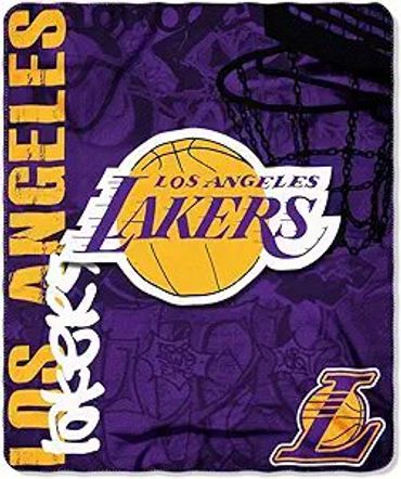 Northwest NBA Los Angeles Lakers Unisex-Adult Fleece Throw Blanket, 50" x 60"