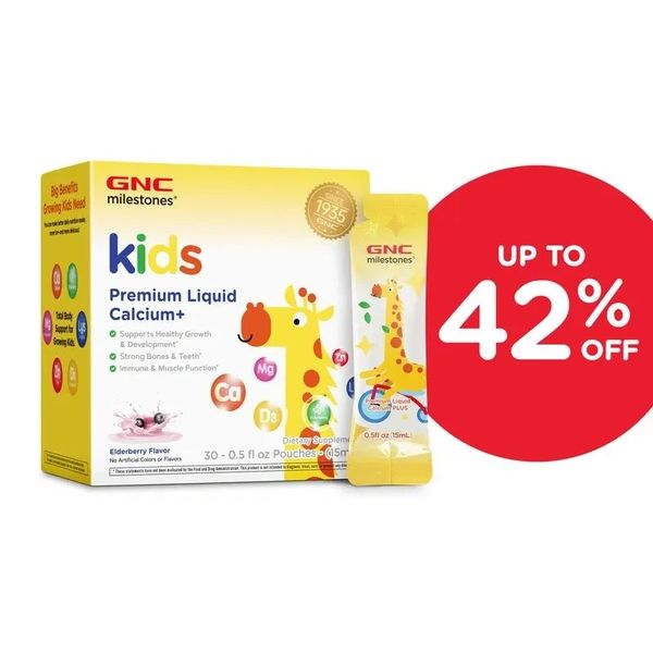  GNC Kids Premium Liquid Calcium+ Elderberry $24.99
