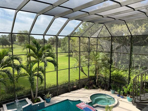 If you're looking for pool cage painting or pool enclosure restoration service, look no further!