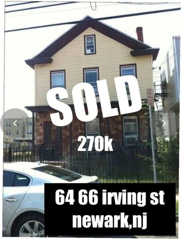 Sold property in newark,nj 