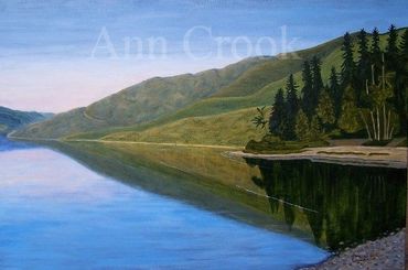 Evening,  Mabel Lake  	WxH (")	30x20		 $880 
