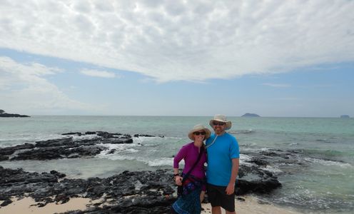 A deserted island in the Galapagos