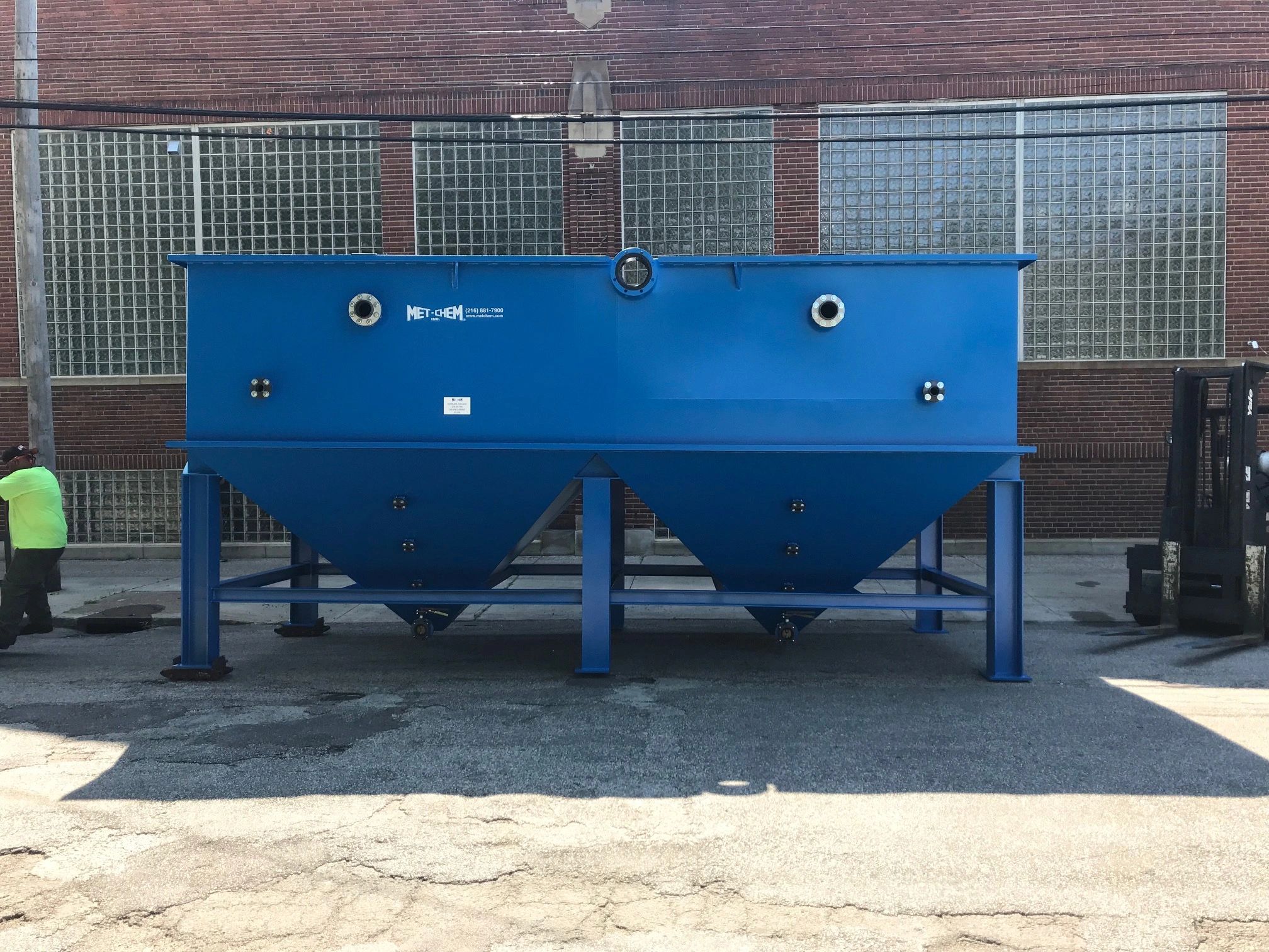 Met-Chem industrial lamella clarifier for wastewater treatment