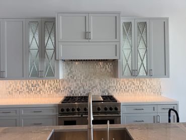 Rain glass silvered 
