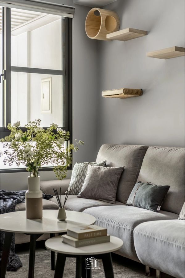 首緒設計,台中室內設計,透天設計,台中室內裝修,台中舊屋翻修,老屋翻新,西屯室內設計,現代風設計,客廳設計,貓跳台設計