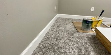 Paint and baseboards