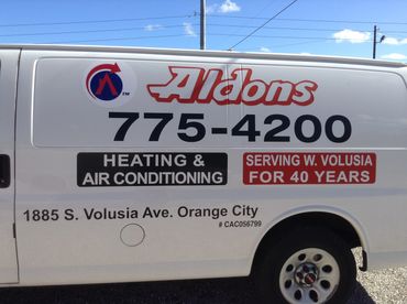 Picture of Aldons heating & Air conditioning Van.