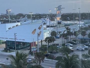 View of the International Swimming Hall of Fame. 