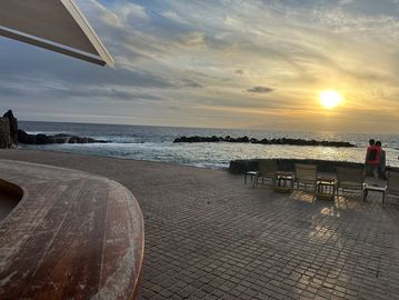Sunset over the Atlantic in Tenerife at the Ritz Carlton Abama.