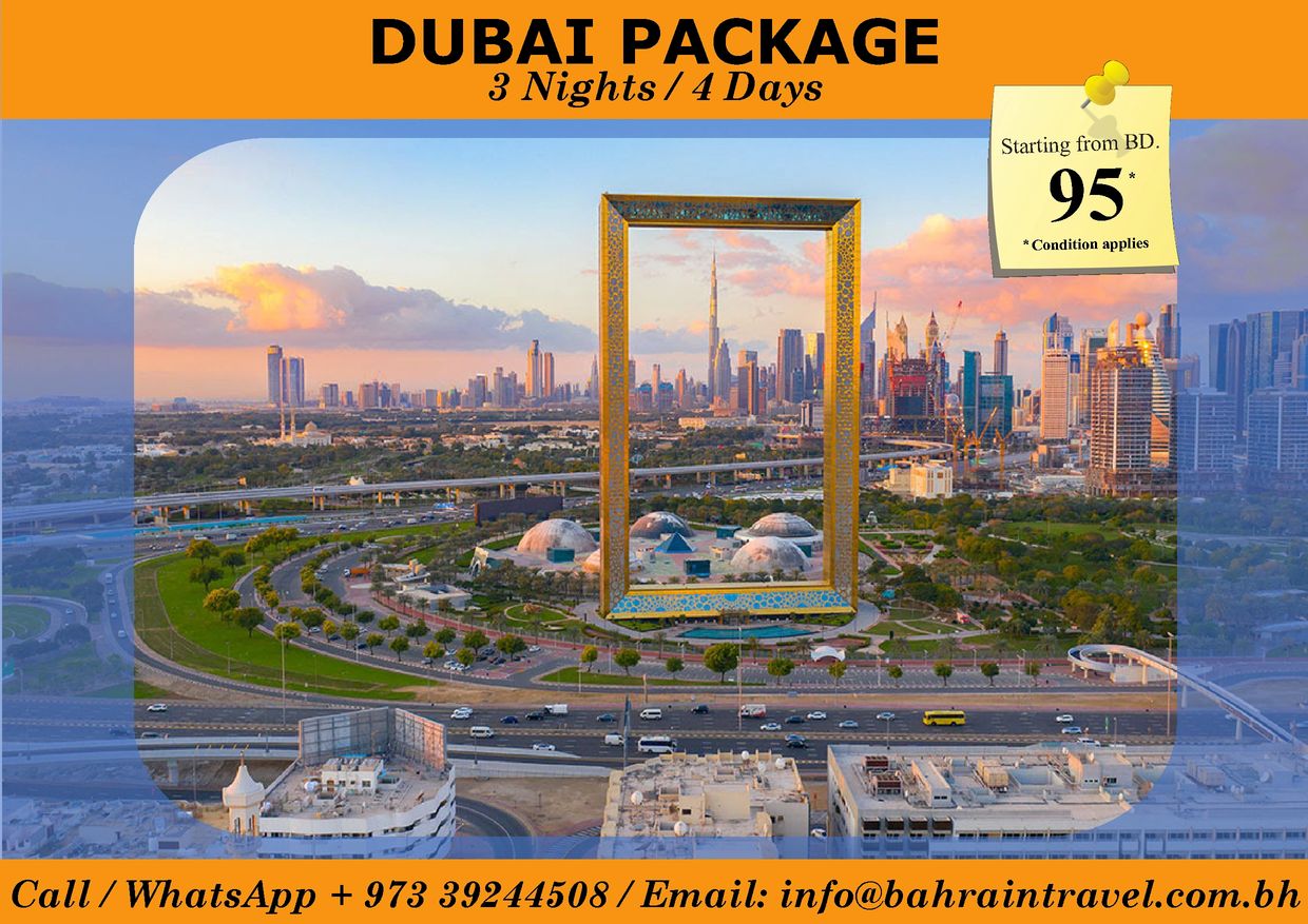 Promotional image of Dubai package of 3 nights and 4 days