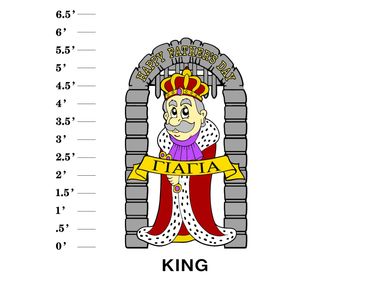 King Lawn Sign Happy Father's Day (Name)