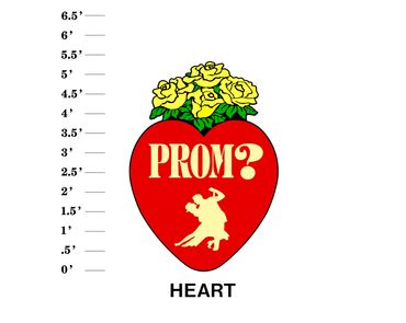Heart & Roses Lawn Sign Prom? 