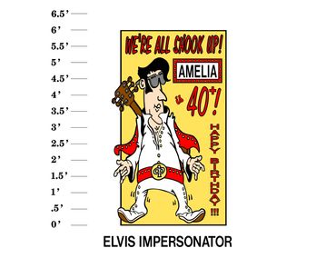 Elvis Lawn Sign We're all shook up name is age! Happy Birthday