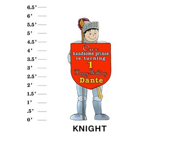 Knight Lawn Sign Our Handsome Prince is turning age happy birthday name